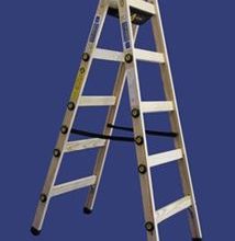 סולם עץ רב מיקצועי כפול, 4-12 שלבים סולמות חגית