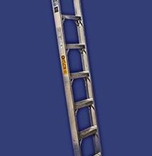 סולם אלומיניום יחיד שלבים רחבים עומק 64 מ"מ,5-20 שלבים סולמות חגית