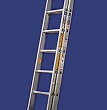 סולם אלומיניום שחיל נשען מתארך 2 חלקים , 7-17 שלבים סולמות חגית