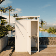 מבנה שירותים 10/16 – לבן