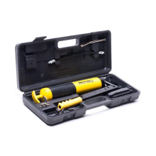 משאבת גריז ידנית מקצועית כולל פיות גירוז 400cc במזוודה