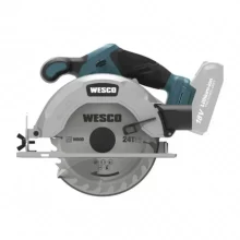 מסור עגול 165 מ״מ נטען 18v (גוף בלבד) WESCO WS2408.9