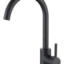 ברז פרח ארוך DONALD שחור AQUILA PREMIUM