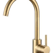 ברז פרח ארוך DONALD זהב מוברש AQUILA PREMIUM