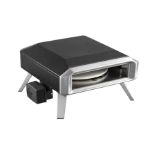 טאבון פיצה 16" גז עם מנוע מסתובב חשמלי – דגם KF-PZ03C שחור מבית MIRA